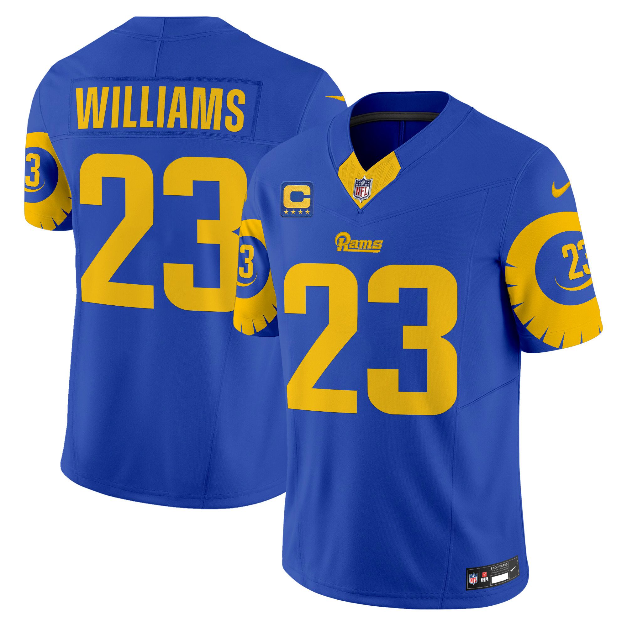 Men Los Angeles Rams #23 Williams Blue 2024 Nike Special Vapor Limited NFL Jersey